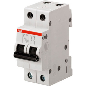 Автоматический выключатель ABB SH202L 2P 10А (С) 4,5kA - Электрика, НВА - Модульное оборудование - Автоматические выключатели - магазин электрооборудования amperomvolt.ru